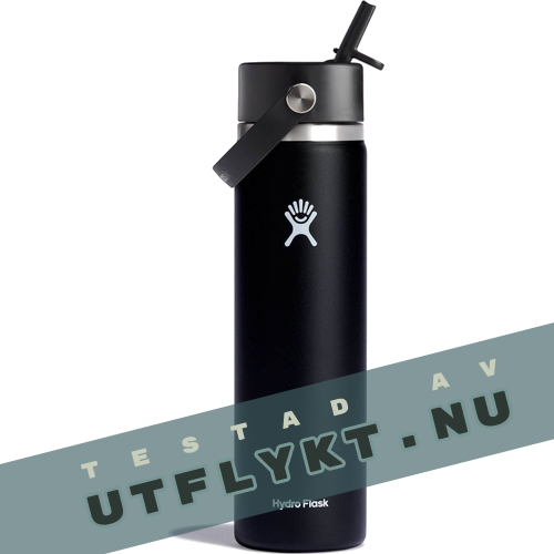 Hydro Flask Wide Mouth with Flex Straw 709 ml Black