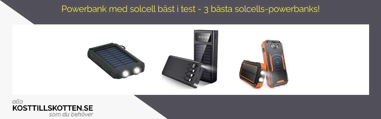 Powerbank med solcell bäst i test