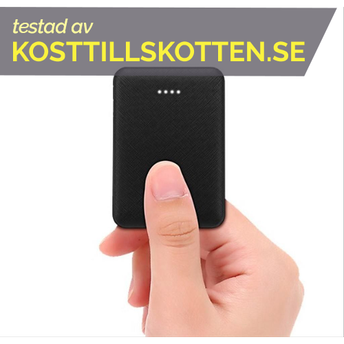 SiGN Ultratunn Powerbank 5000mAh - Svart